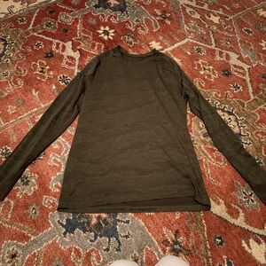 Olive Green Long Sleeve lululemon Men's Shirt